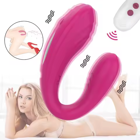 Double Penetration Vibrator Women Couple Dildo Vagina Stimulator Vibration Anal Vibration Masturbati