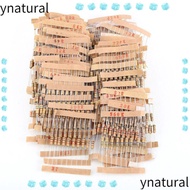 YNATURAL Resistor Kit, 1/2 Watt Resistors Kit 1000pcs 100 Values, Wide Application Assortment Kit 1-