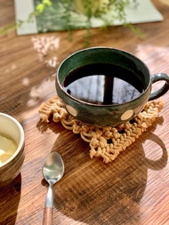 【 Macrame DIY 材料包】 莫蘭迪杯墊/置物墊