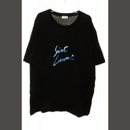 Yves Saint Laurent YSL Paris Laula T-shirt black Direct from Japan Secondhand