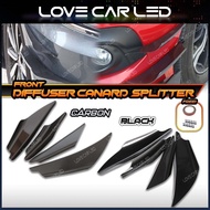 Anti Splitter Diffuser Bumper Canard Lip Tuning Body Kit / Front Deflector