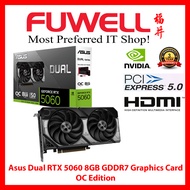 FUWELL - Asus Dual RTX 5060 OC 8GB GDDR7 Graphics Card [3 Years Local Warranty]