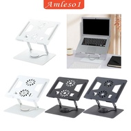 [Amleso1] Laptop Stand for Desk Foldable Portable 360 Rotating Ergonomic Laptop Riser