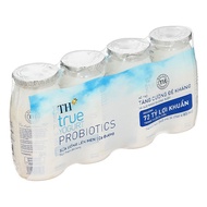 Lốc 4 chai sữa chua lên men có đường TH true YOGURT Probiotics 85 ml (từ 1 tuổi)