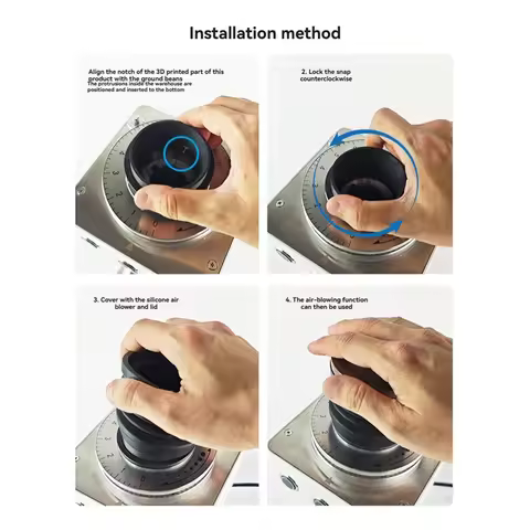 AB43-Coffee Air-Blown Bean Silo For Gemilai 9015C Coffee Grinder Blower Efficient Dust Remover B