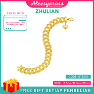 [BT5001] Rantai Tangan COCO ZHULIAN Gold Plated Bracelet Jewellery Emas Saduran Barang Kemas
