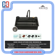 IBORN NANO GRAIN KITCHEN SINK IBKS8050-BL