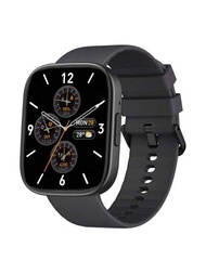 1只黑色zeblaze Gts 3 Plus智能手錶,2.15英寸高清amoled屏幕,通話、健康和運動跟踪,始終可用顯示模式