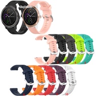 20MM Silicone Watch Band Classic Metal buckle Strap for Garmin Vivoactive 3 5 6 Active 5 Venu Sq 2 V