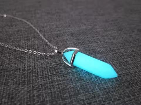 Caxybb Atlantis Necklace Atlantis Crystal Pendant Kida Necklace Kida Crystal Kida Cosplay Glowing Ne