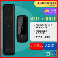 igloohome Rim Lock Metal Gate Fingerprint (RM2F) + Push Pull Mortise (MP1F) Bundle Lock (FREE Delivery + Installation)