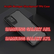 SAMSUNG GALAXY A51 / SAMSUNG GALAXY A71 Acrylic Bumper Shockproof TPU Case