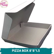 White Pizza Box 8X8X1.5 (3Pcs) Kotak Pizza Putih | Paper Pizza Box | Kotak Pizza by Azim Bakery