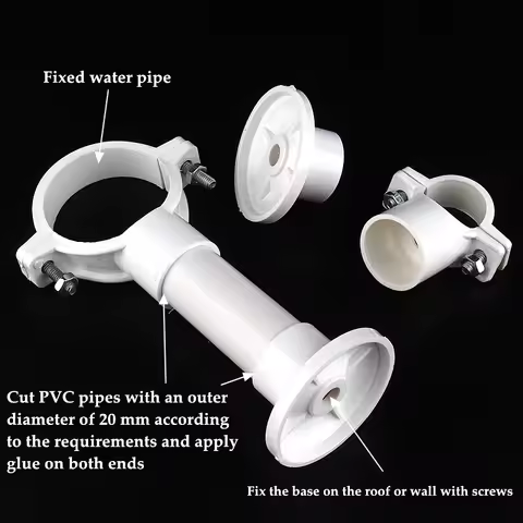 10pcs Inner Dia 20~40mm PPR Pipe Clamp Fittings for 20~40MM OD Pipe Connector Water Pipe Clip Clamp