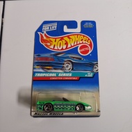 Hot wheels blue card Corvette competible card is not smooth