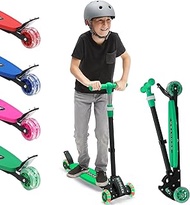 Scooter for Kids 3-12, Kid Scooters with Extra-Wide Deck, 165 lbs Capacity, 3 Wheel Kick Scooter wit