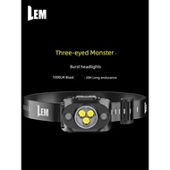 lampu kepala kuat terang lampu kepala LEM Mountaineering Sea Night Fishing Dedicated Battery Life He