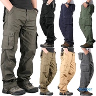cargo six poket  Kain cotton straightcut size 28.30.32.34.36.38.40 all ready stock di malaysiya