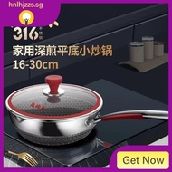 [48H Shipping]Kangyile 316Stainless Steel Frying Pan Household Wok Frying Non-Stick Pan Induction Cooker Applicable to Gas Stove Yukihira Pan