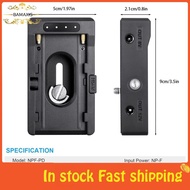 bamaxis NP F550 F750 F970 Battery Adapter Plate  Type C Charging DC12V DC8V USB with Cold Shoe Mount