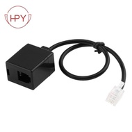 【hzhaiyaa1.sg】RJ9 4P4C Male to Double Female Port Connector Headset Adapter Extension Cable Phone Adapter Cable Phone Extension Cord