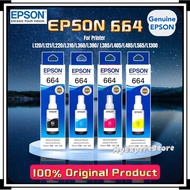 100% ORIGINAL EPSON T664 664 T6641/ 6642 / 6643 / 6644 INK. T664 664 FOR PRINTER L120 L210 L360 L405