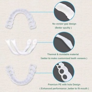 Gigi palsu Elastis flexibel, gigi palsu putih