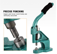 Hand Punch Press Machine for Eyelet Grommet Dies OR Double Cap Rivets Dies Mould Tool Snap Buttons C