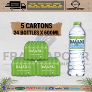 Dasani Mineral Water 5 Carton (120 x 600ml) with EXPRESS DELIVERY SERVICE to Melaka, Johor &amp; Negeri Sembilan