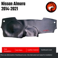 NISSAN ALMERA 2014-2021 LEATHER DASHBOARD COVER, interior car accessories, car accessories