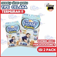 Promo FWS34 - 2 PACK Pampers Promo Sweety Silver Pants Popok Bayi S32