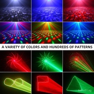 ⭐⭐Disco Strobe ktv Atmosphere Light Christmas Projection Laser Laser Light Colorful Rotating Disco B