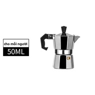 Nhôm Moka Pot Cà Phê Espresso 50Ml-600Ml Cổ Điển Latte Percolator Cho Bếp Gia Đình Đầu Chiết Xuất Cà
