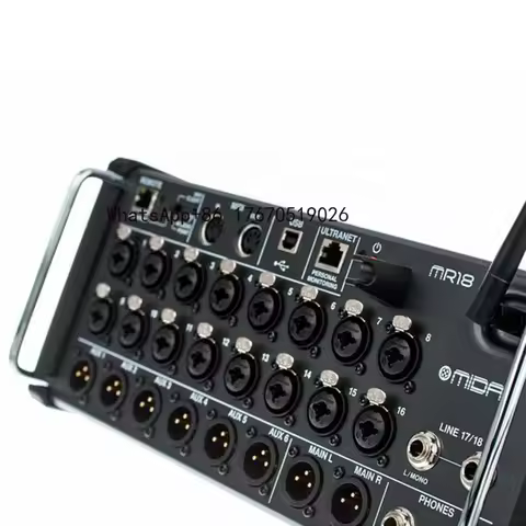 Midas MR18 Digital Mixer With Midas Microphone Preamps 18-Channel Pa Sound System Audio Console