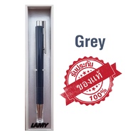 LAMY Logo M+ Ballpoint Pen High-Quality Waterproof Refillable Made in Germany - Red Coral/Grey