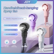 F10 mini fan handheld fan neck hanging fan spray fan USB portable charging