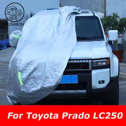 Car Cover For Toyota Land Cruiser Prado LC250 2024 2025 Outdoor Sun Shade Anti-UV Rain Snow Fog Resi