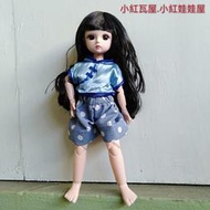 S小紅瓦屋,二手32公分葉蘿莉娃娃可穿的中國風上衣(芭比衣服莉卡衣服夜蘿莉)