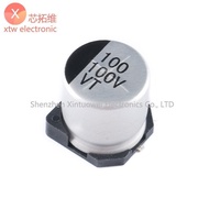 10Pcs/lot SMD 100V 100UF Aluminum Electrolytic Capacitor 12.5*13.5mm SMD Electrolytic Capacitor
