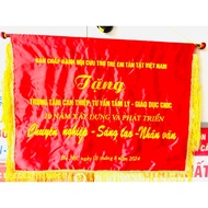 Embroidered flags, embroidered competition flags, reward flags