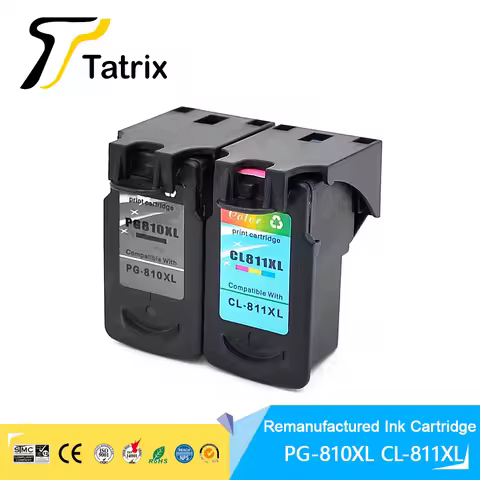 Tatrix PG810XL PG810 PG-810 PG 810 CL811XL CL811 CL-811 CL 811 Premium Remanufactured Color Ink Cart