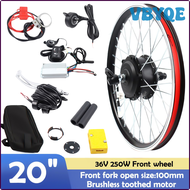 VBYQE 36V 250W Front/Rear Powerful Hub Electric Bike Conversion Kit Motor Kit E-Bike Wheel Hub With 