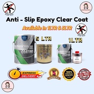 1L // 5L COLY ANTI-SLIP EPOXY FLOOR PAINT【HEAVY DUTY】 CLEAR COAT // FLAKE CLEAR COAT. Epoxy Floor Paint