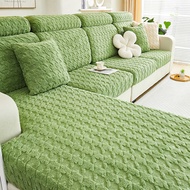 Geometric Plush Sofa Mattress Modern Houndstooth Couch Cushion Slipcovers Furniture Protector