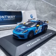 IXO 1/43 PORSCHE 718 CAYMAN GT4 PORSCHE Racing Model Alloy