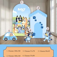 Bluey theme decoration package for children's birthday backdrop decoration