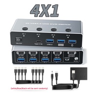 8K 60Hz HDMI 2.1 KVM Switch for 4 computers 4-port 8K HDMI 2.1 USB 3.0 KVM Switch 4K 120Hz KVM HDMI 