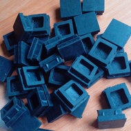 50pcs Karet Kaki Holo 3x3 Sepatu besi holo rak sepatu meja besi hollow