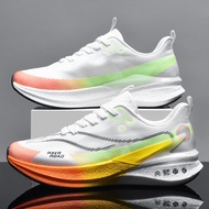 รองเท้าวิ่ง Carbon Plate สำหรับเด็ก รุ่น 8PRO ทรงเรโทร หัวเข็มขัดหมุนได้ วัสดุ Mesh รองเท้าวิ่งสำหรั