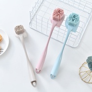 Wok Brush Washing Pot Dish Brush Wok Brush Pot Oil-Free Long Handle Brush Pot Hand Dishwashing Brush Kitchen Cleaning